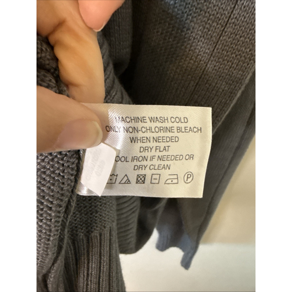 US Polo Assn. Men’s XL Grey CableKnit Crew Neck Pullover Sweater - Picture 6 of 7